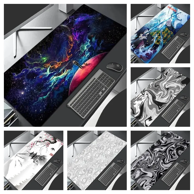 

Demon Slayer Mouse Pad Gaming Laptops Keyboard Mat Deskmat Pc Accessories Desk Protector Mousepad Gamer Mats Anime Mause Pads