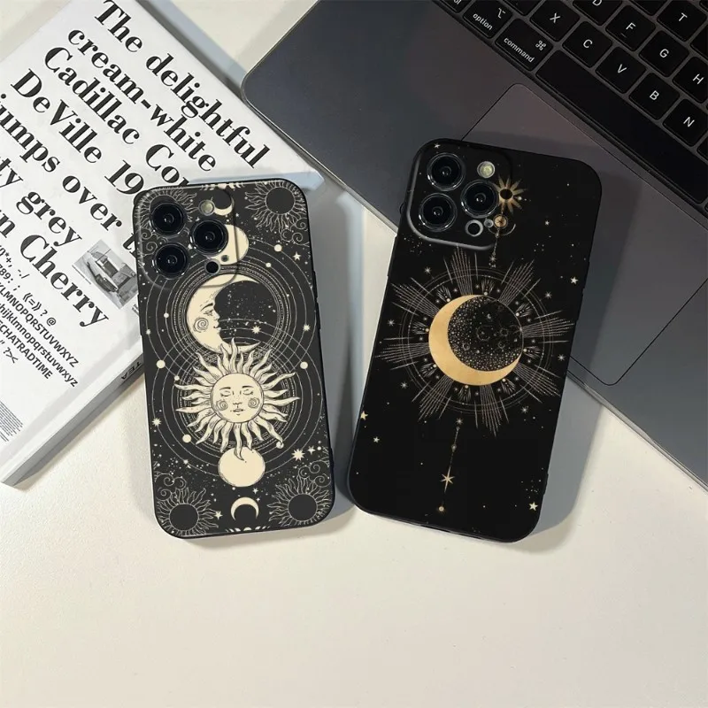 

Witches Moon Tarot Mystery Totem Phone Case For IPhone 17 air 17pro 16pro 15pro 14pro 13pro 15Plus 11pro 12 MINI SE Black Covers