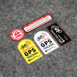 10cm Protected By  GPS TRACKING Alarm Sticker Reflective WARNING Motorcycle Sticker Anti-Theft Decal for Bike Scooter Car