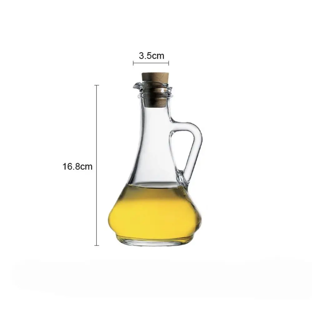 260ml Glass Seasoning Bottle Multifunctional Mini Baskets Oil Vinegar Bottle Olive Oil Bottle Kitchen Accessory Sauce Container