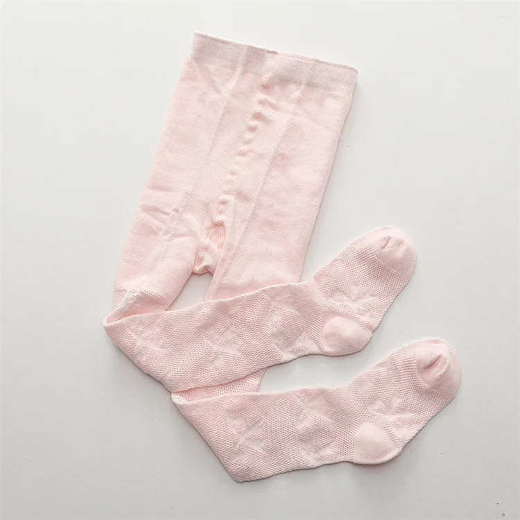 0-24 Monate Neugeborenen-Babystrumpfhosen für Mädchen, Frühling, Sommer, Mesh-Schleife, einfarbige Strumpfhose, dünne, atmungsaktive Baumwollstrümpfe für Kleinkinder, neu – Detail 8