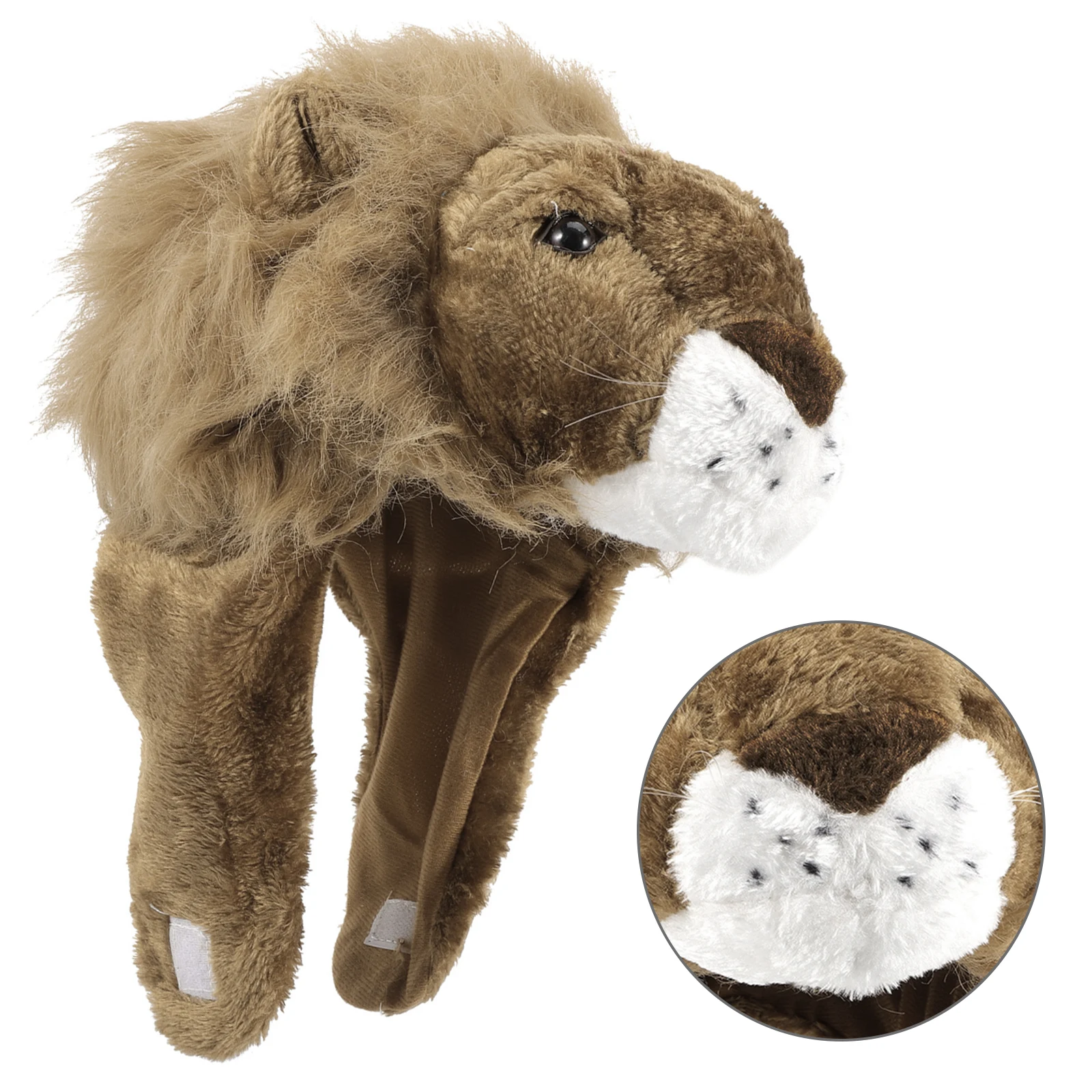 

Lion Hat for Adults Party Dress Up Carnival Cosplay Costume Accessory Lightweight Comfortable Animal Design Headwear