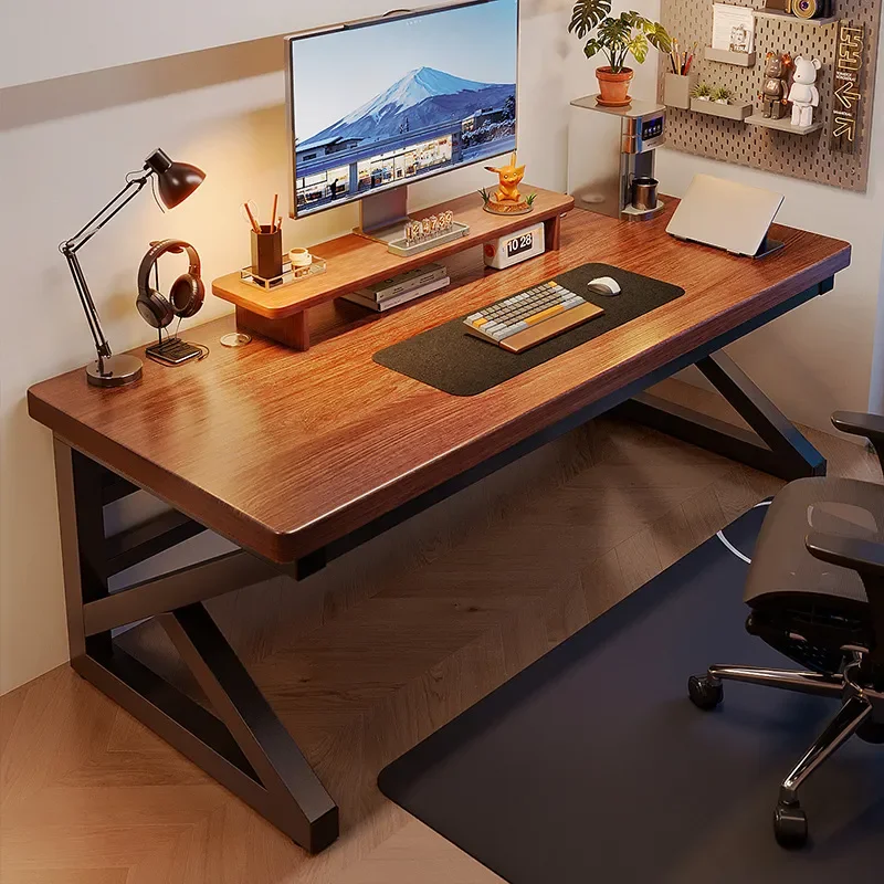 Solid Wood Computer Desk Simple Writing Table Student Home Bedroom Esports Table Workbench