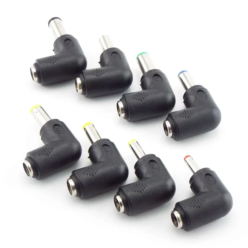 Universal Laptop DC Power Supply Adapter Connector Plug AC DC Jack Charger Power Adapter Conversion plug right angle