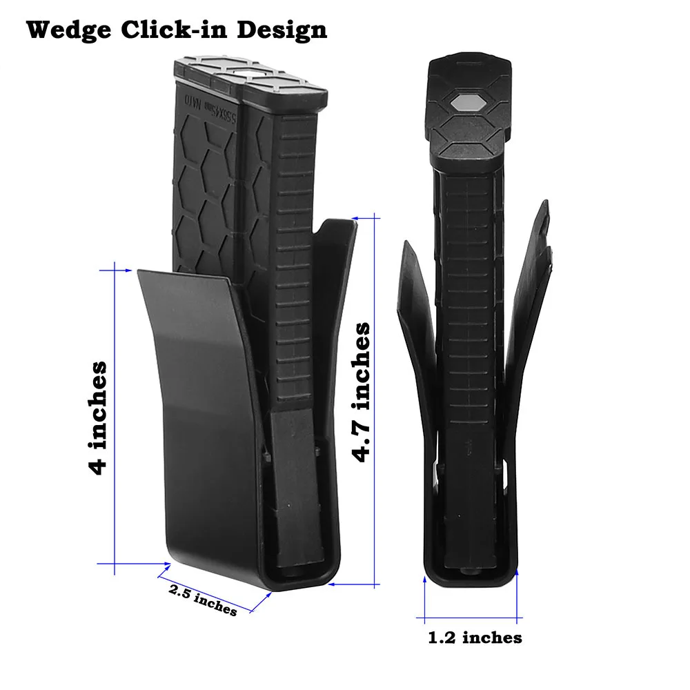 Tactical MAG Insert Nylon Wedge 5.56, inserti per riviste Molle per Mag Pouch Insert 556 762 AR15 Open Top Rifle Magazine Pouches