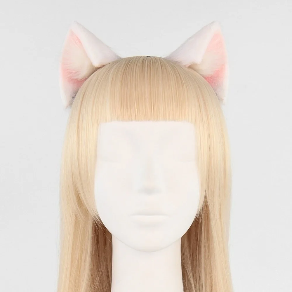 Party Costume Prop Animal Cat Ears Headband Artificial Furry Lolita Ears Headwear Gothic Reusable Gothic Headband Carnival