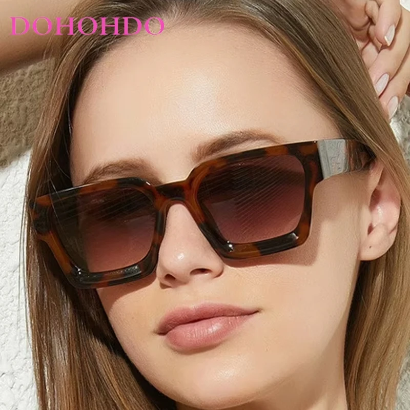

DOHOHDO New Fashion UV400 Square Sunglasses Men Women Brand Designer Sunglasses Male Female Retro Shades Rectangle Oculos De Sol