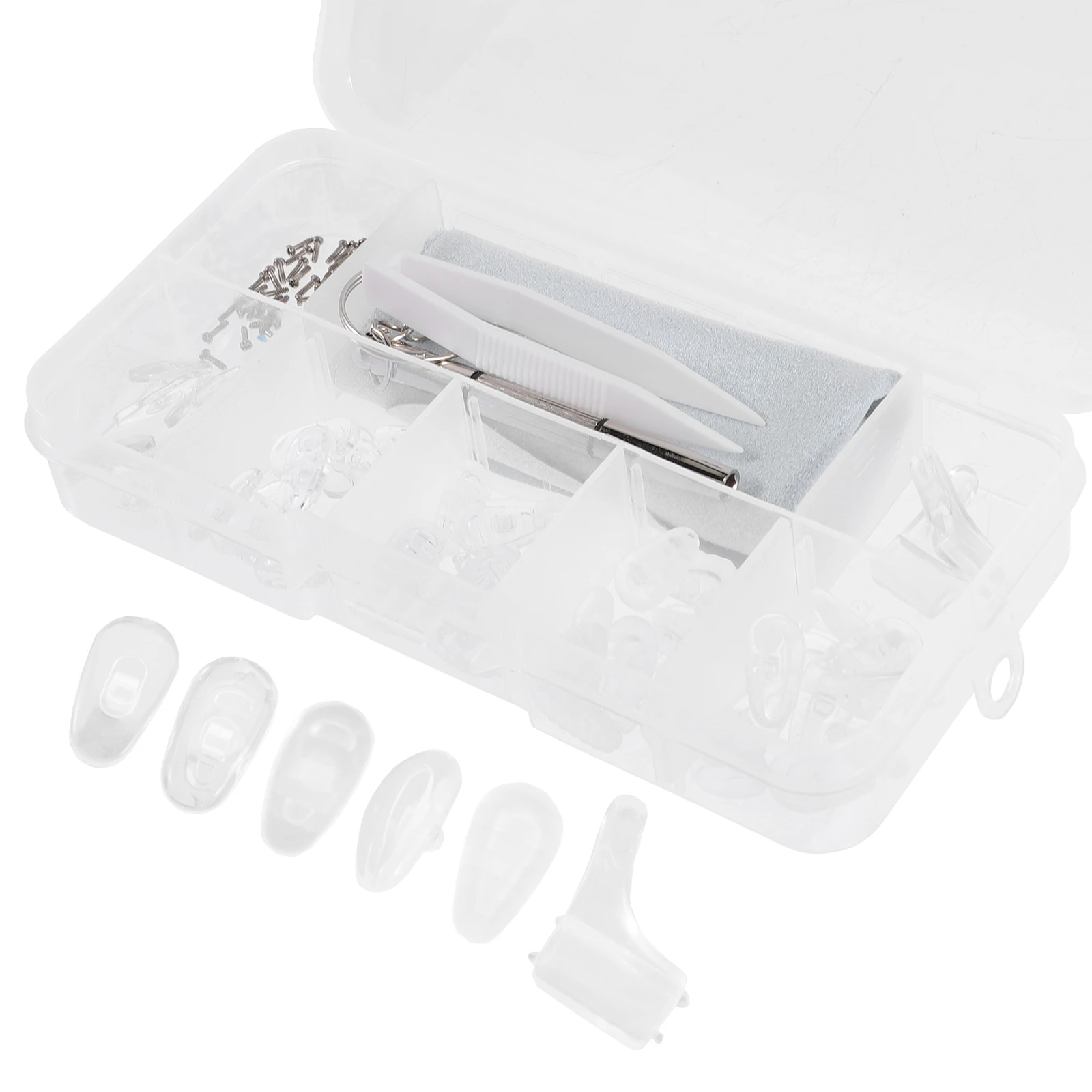 Nose Brake Set Glasses Rest Replacement Eyeglass Pads Accessories Holder Silica Gel Reusable Silicone Non Slip Nose Support Pad