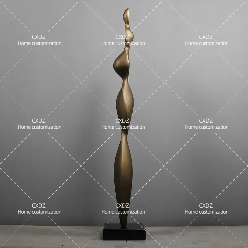 Modern Light Luxury Glass Fiber Reinforced Plastic Sculpture Artwork Creative Home Decor Ornament for Living Room Sales