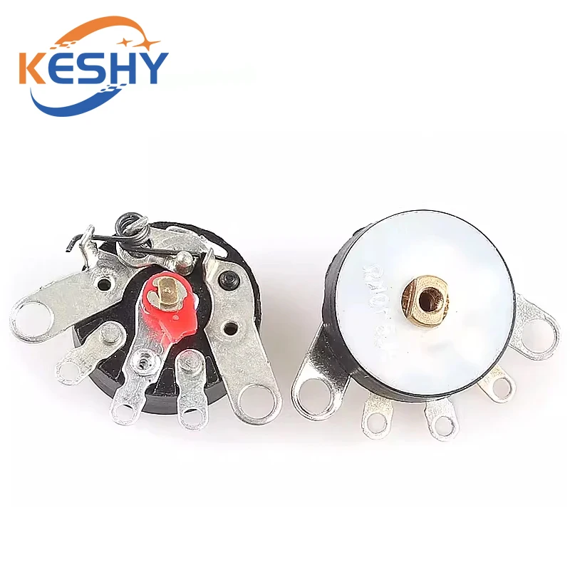 5PCS RV12MM Straight Angle Radio Potentiometer RV12MM B10K B103 B503 B50K Power Amplifier Volume Potentiometer With Switch New