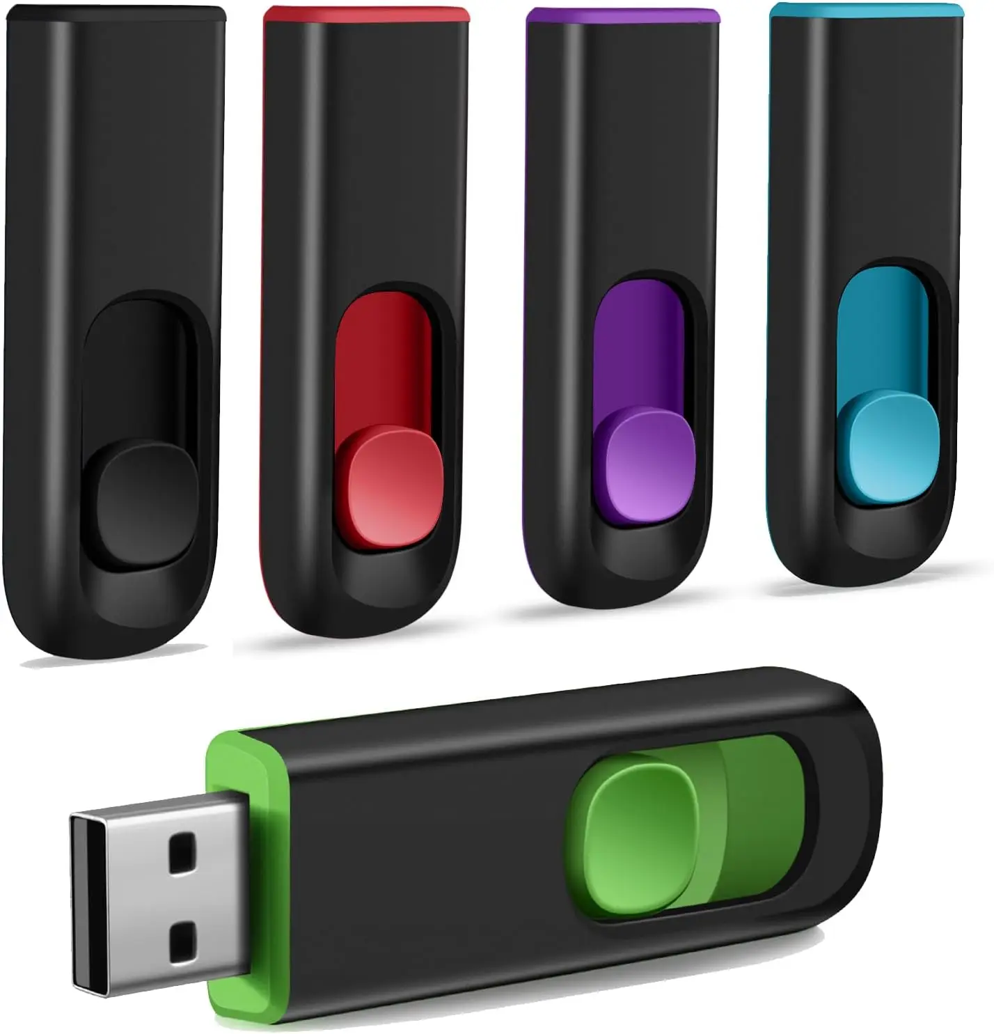 

USB-флеш-накопитель 8 ГБ, выдвижной дизайн, широкая совместимость для хранения и передачи данных, в различных цветах