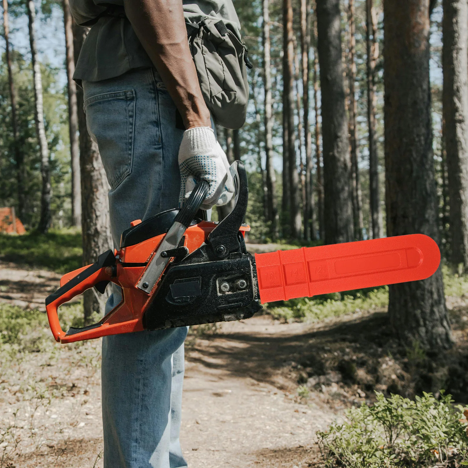 

2Pcs Chainsaw Bar Cover Sturdy Protective Scabbard Guard Chain Saw Bar and Chain Cover for Transport Storage Safety