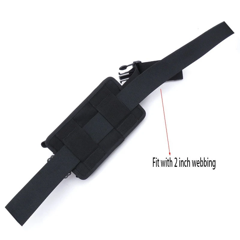 New 2Pcs Spare Black 1680D Nylon Scuba Diving Weight Belt Pockets With Quick Release Buckle -22.5X15x5cm