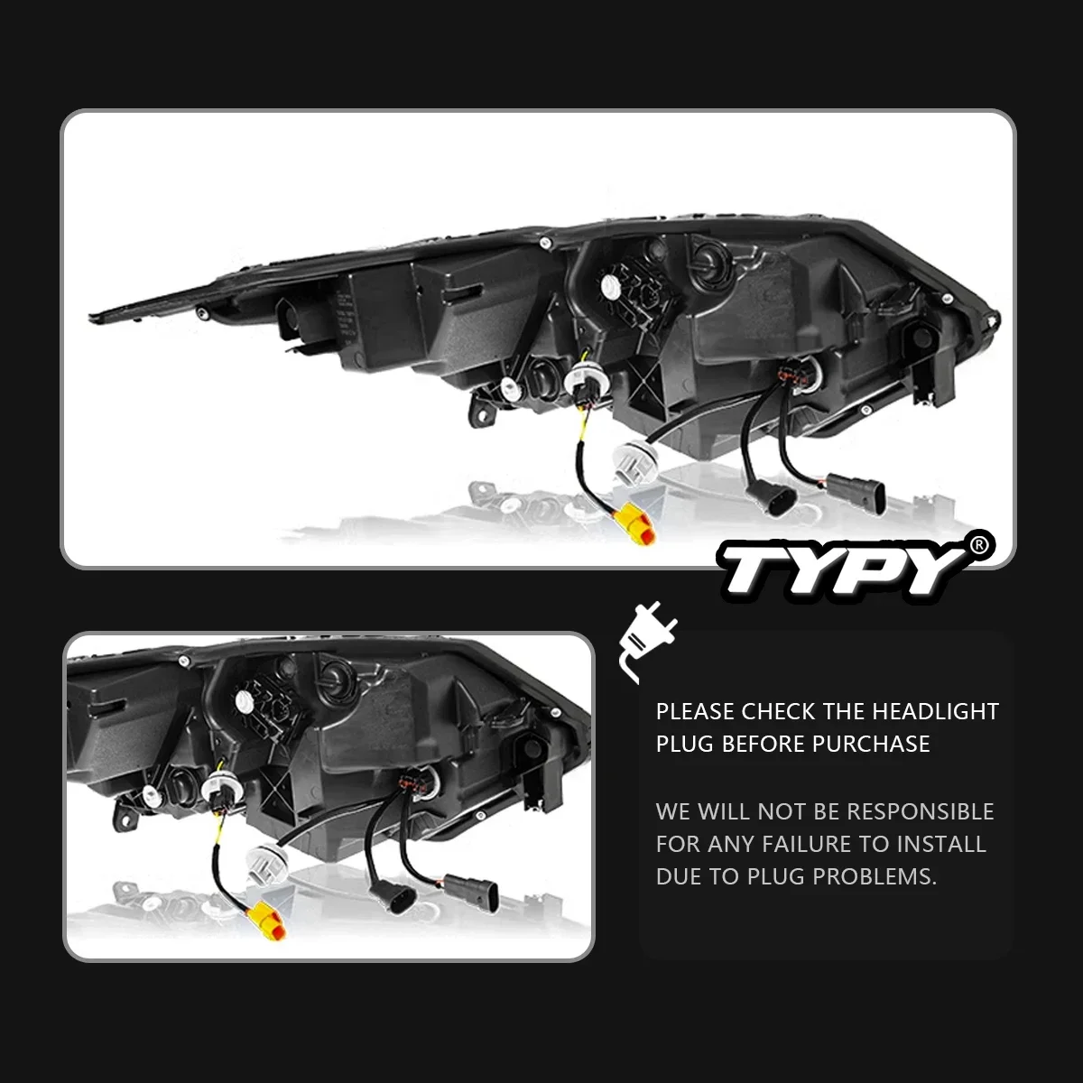 TYPY Car For Honda Vezel Headlight 2019-2022 Upgrade Modified to New DRL Dynamic Turn Signal LED Headlight Auto Accessories