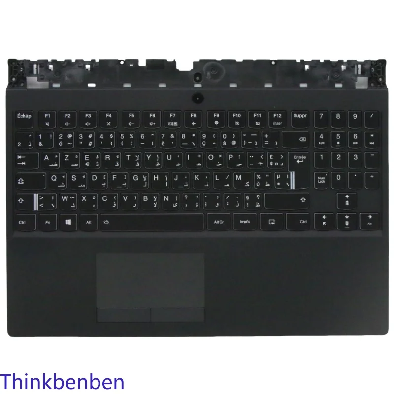 

French Arabic Black Keyboard Upper Case Palmrest Shell Cover For Lenovo Legion Y530 15 15ICH Y7000 2018 1060 5CB0R40180