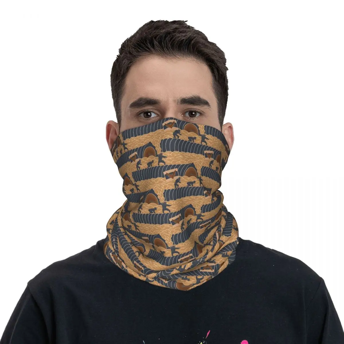 Cool Bandana Neck Cover Printed Motocross D-Dune Wrap Scarf Hiking Unisex Adult Windproof