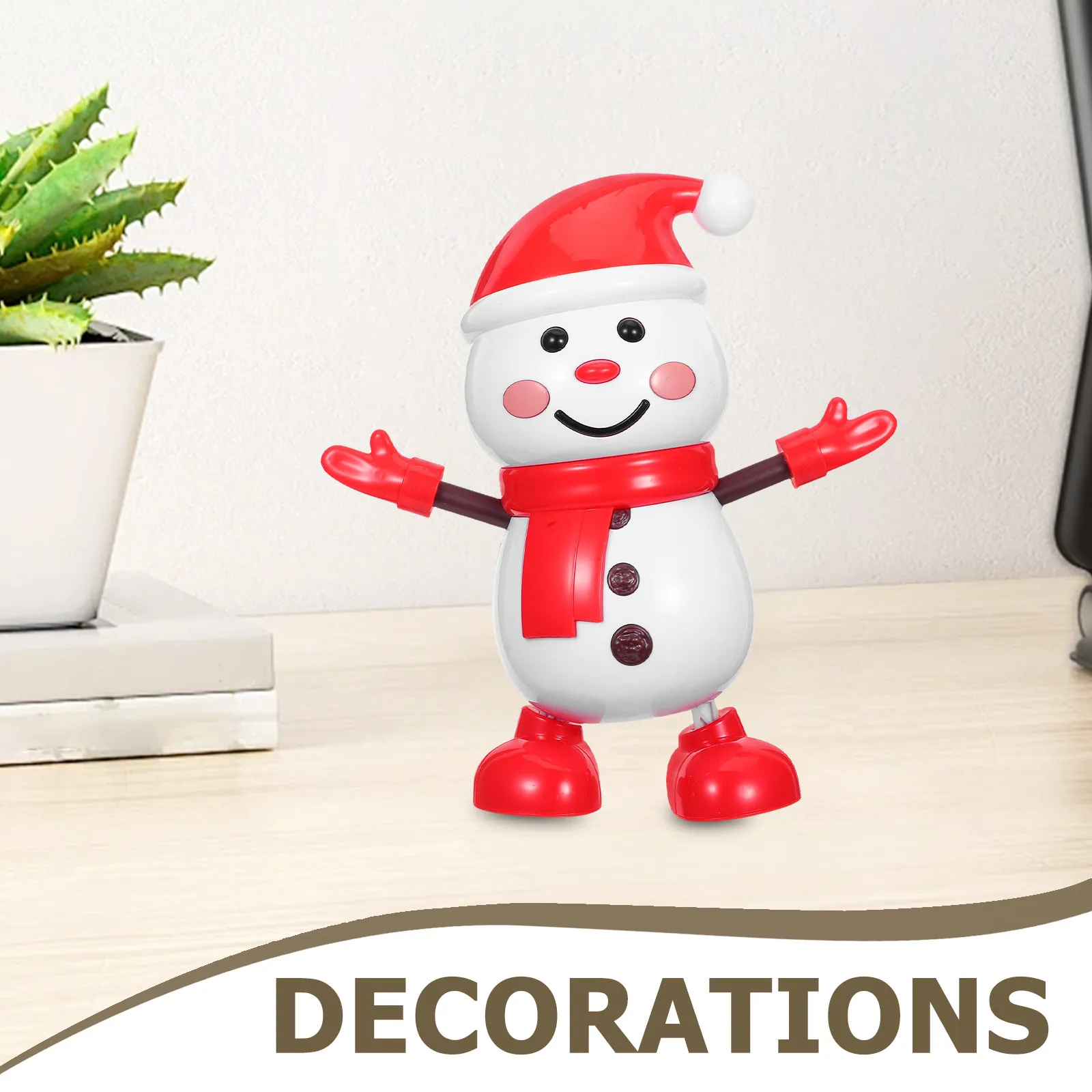 Dancing Snowman Interactive Electric Christmas Decoration Holiday Party Favor Christmas Moving Snowman Music Character Battery