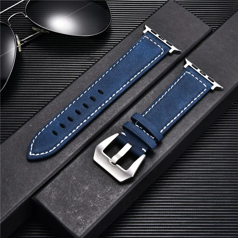 

Retro Strap for Apple Watch Ultra 8 7 6 5 4 3 SE Watchbands 49/45/44/42mm 41/40/38mm Leather Watchband Bracelet for iwatch