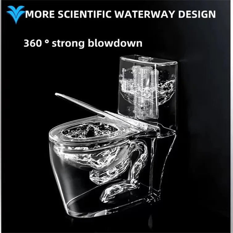 Luxury One Piece Ceramic Wc Gold Line Design Bathroom Ceramic One-Piece Gold White Colored Toilets Bowl