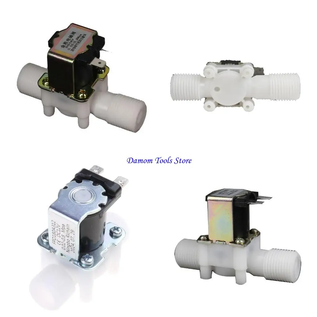 

57BE 12V/24V Обычно закрытый соленоид для переключателя потока впускного отверстия клапана G1/2 Мужчина THR