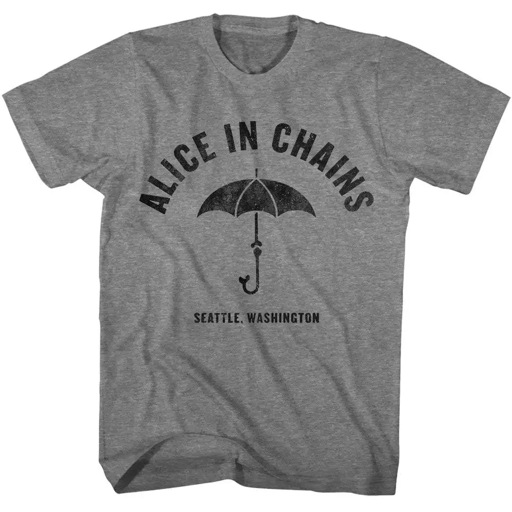 

Alice in Chains Seattle Washington Band Graphic Print Summer, Autumn, Winter Men's and Women's Short Sleeved T-shirt Casual