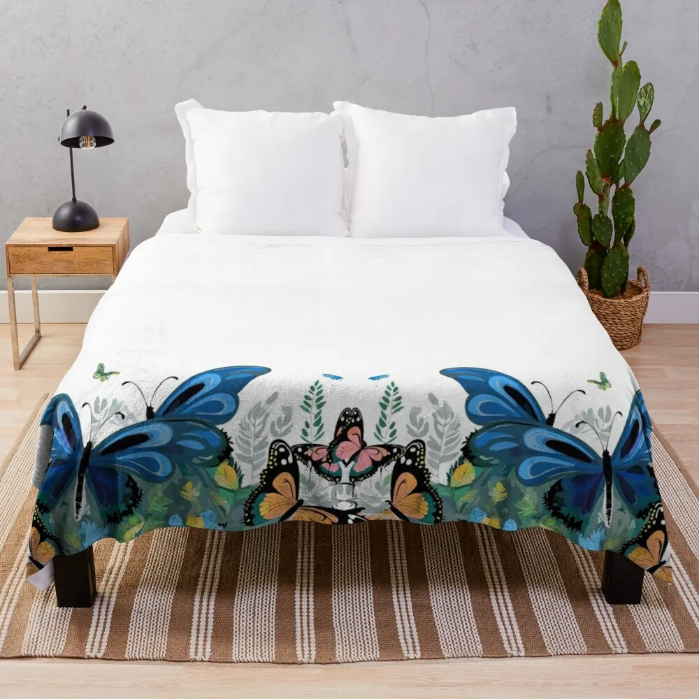 

Одеяло Butterfly Garden Bliss, теплое зимнее одеяло Hairys Retros, идеи подарков на день Святого Валентина, одеяла