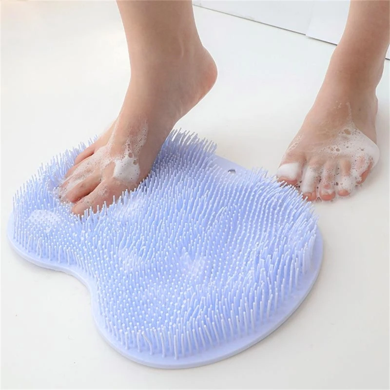 Silicon Chà Lưng Bàn Chải Tắm Miếng Lót Phòng Tắm Chống Trượt Massage Có Mút Miếng Lót Dropsale