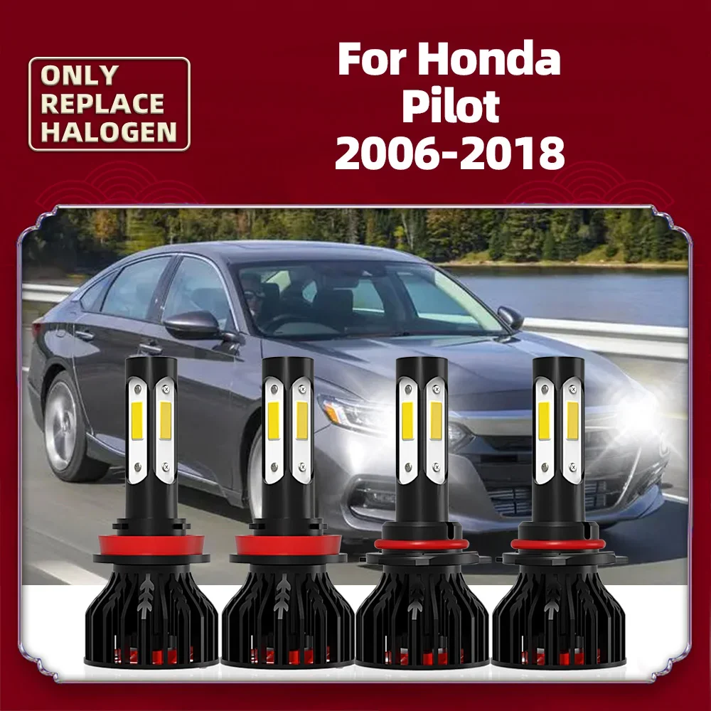 

Led Auto Car 360° Headlights 90W 12000LM 6000K For Honda Pilot 2006 2007 2008 2009 2010 2011 2012 2013 2014 2015 2016 2017 2018