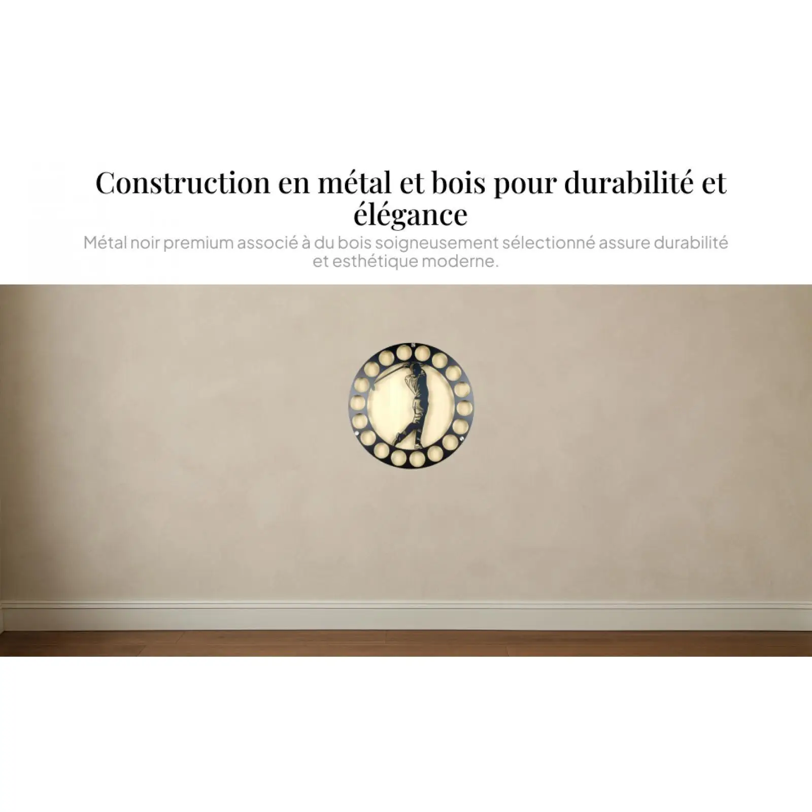 

Golf Ball Display Holder Golfer Gift Wall Art Decor Creative Golf Accessory Round Craft Fashion Wall Mounted Rack Cabinet