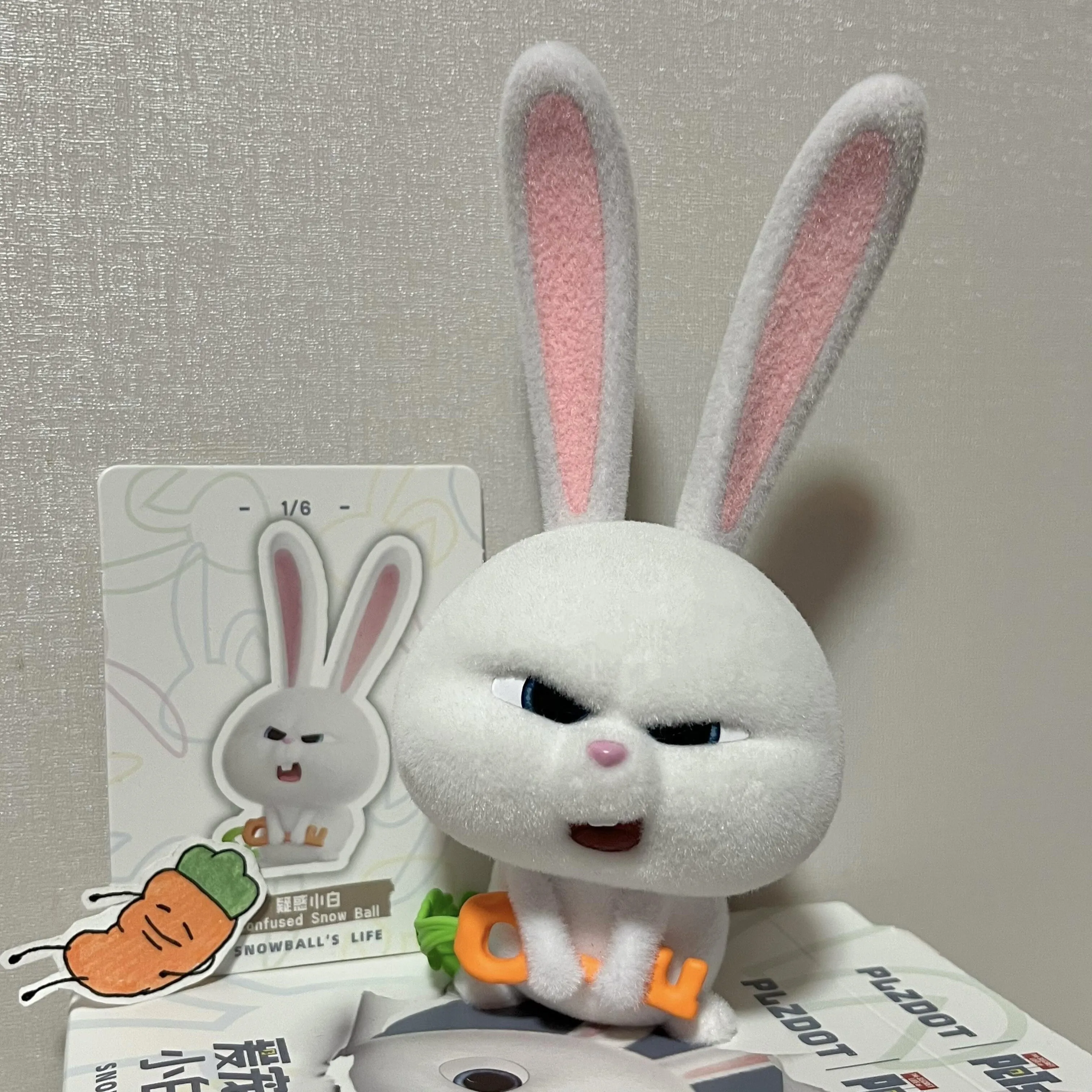 (op voorraad) PLZDOT Het geheime leven van huisdieren Sneeuwballen leven Blind Box Figuur Konijn Boss Collectible Model Toy Officieel cadeau