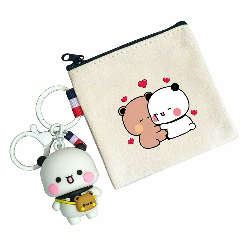 Bubu Dudu Yier Bear Panda Coin Purse Wallets Cute Boy Girl Portable Wallet Women Men Cartoon ID Card Storage Bag Birthday Gift view 5