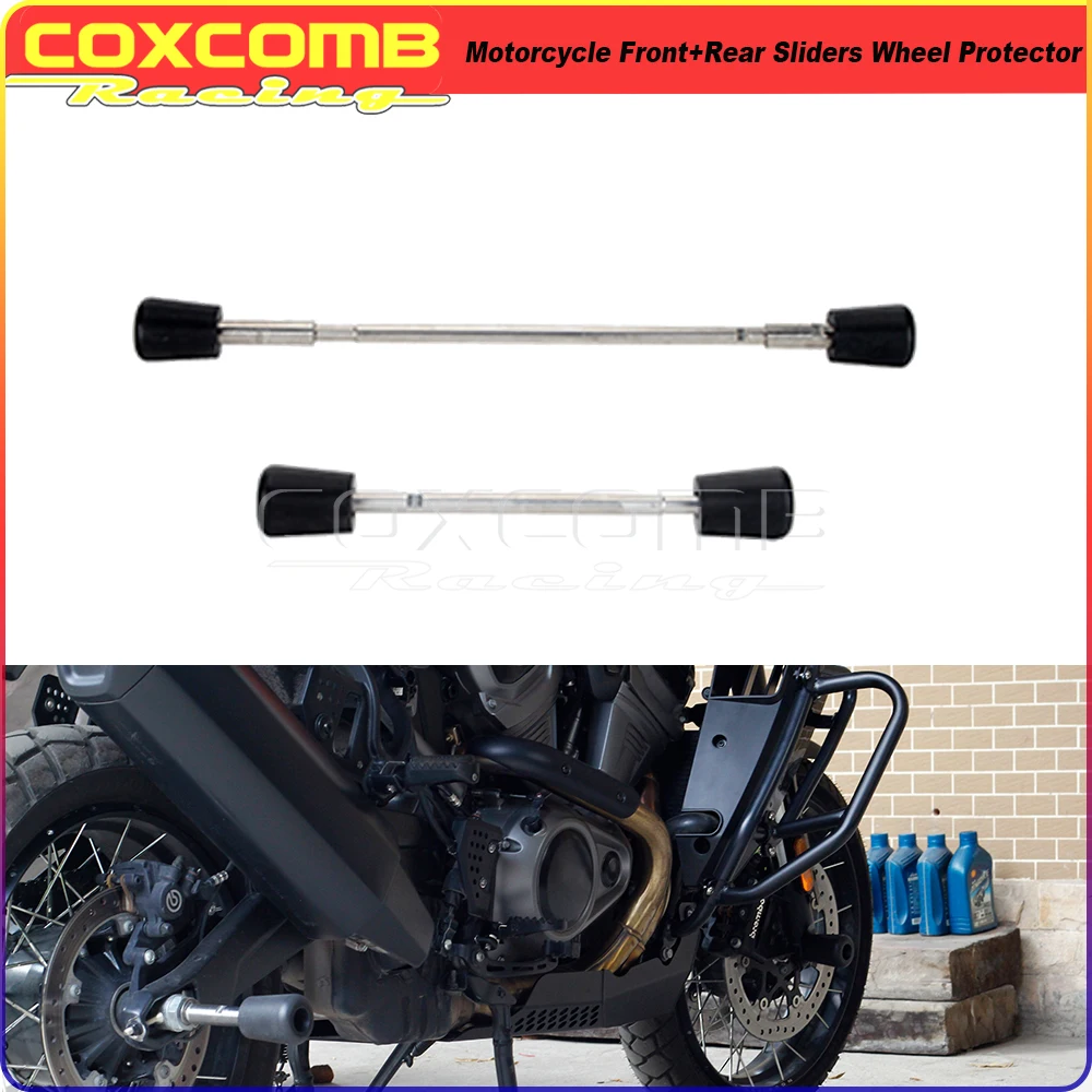 Motorcycle Front Rear Wheel Fork Axle Sliders Crash Protector Wheel Protection For Harley PAN AMERICA 1250 S RA1250 S ADV 21-24