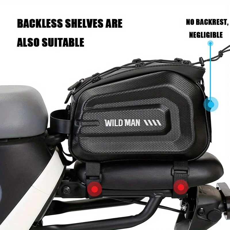 4L Multifunctional Bicycle Rear Seat Bag Waterproof Cycling Bike Rack Trunk Cargo Bag Pannier Bag Handbag Shoulder Bag