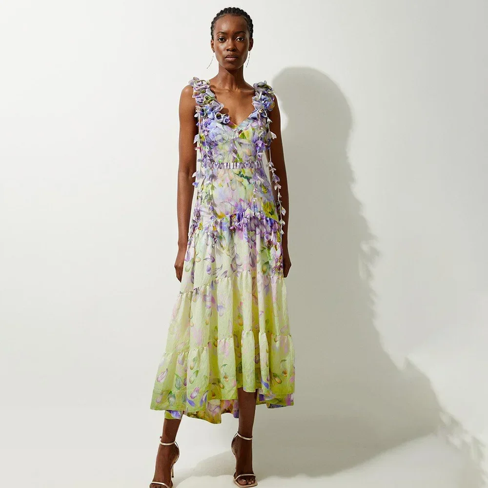 2024 수영복 신상 데칼 레이스업 분위기 있는 페어리 스타일 원피스 수영복 세트 여성 핫 아이템