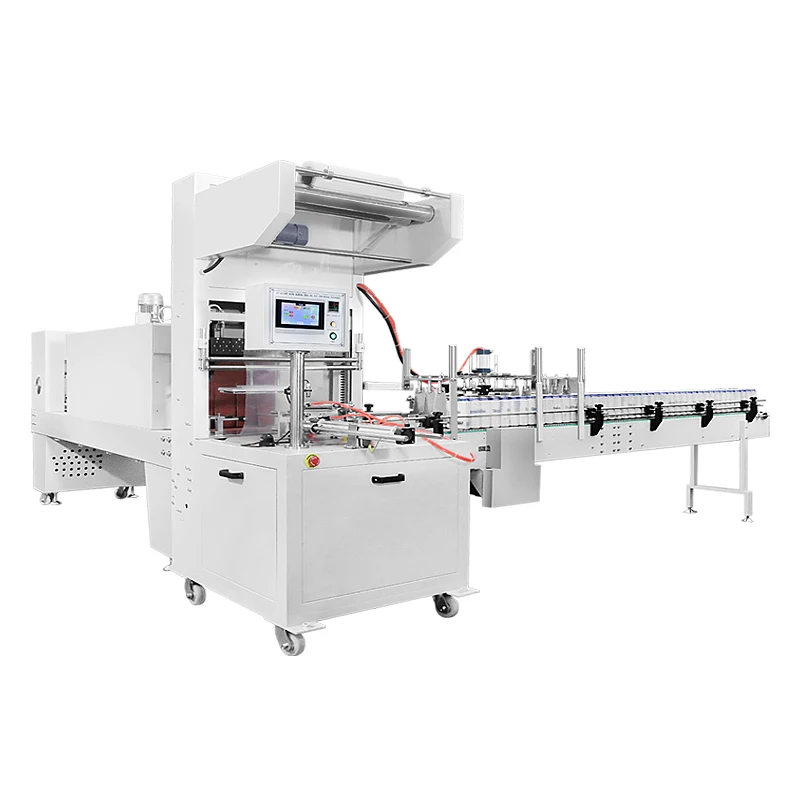 ST6030AF+SM5040 Fully Automatic Cuff Type Film Shrinking Machine, Capable of Connecting to Mineral Water Flow Lines