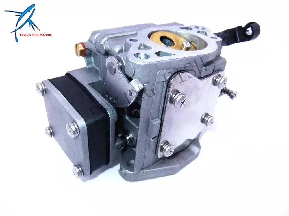 

Карбюратор в сборе 63V-14301-00 63V-14301-10 для подвесных моторов Yamaha 2-тактных 9.9 л.с. 15 л.с. 9.9F 15F