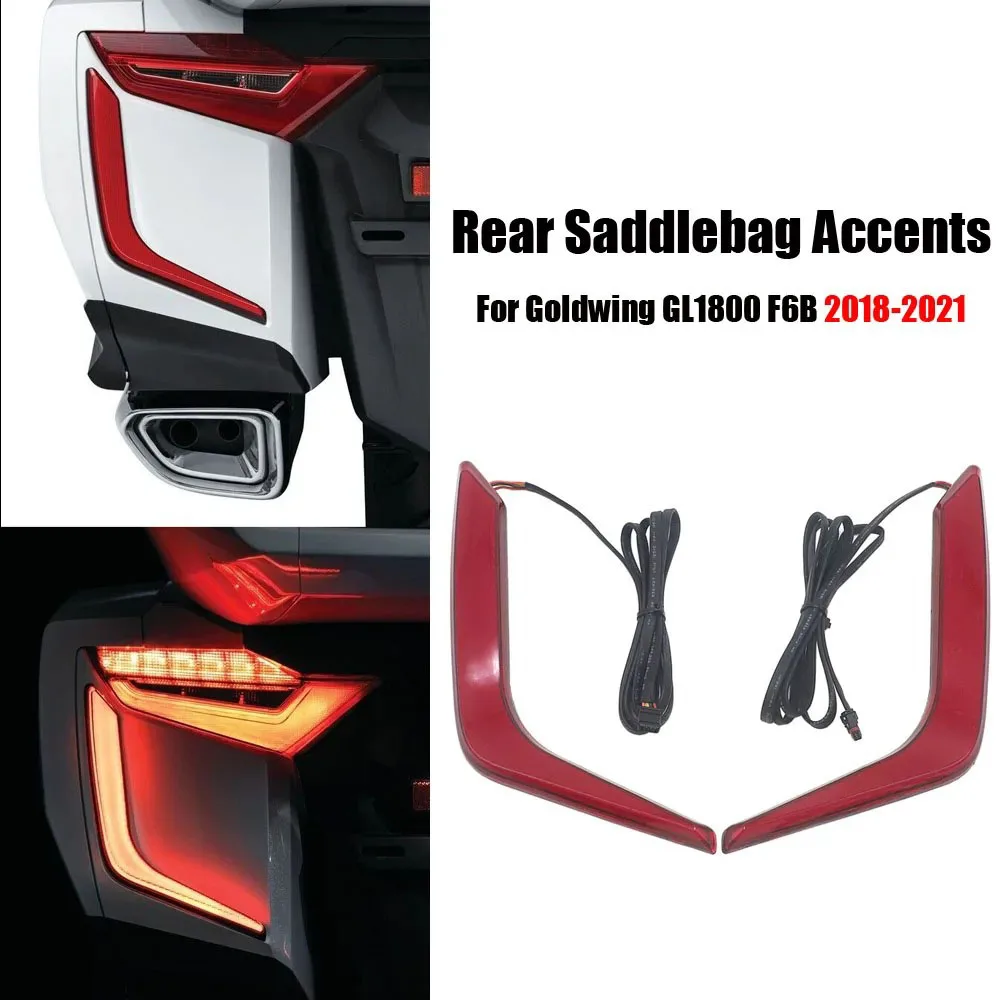 

LED Rear Saddlebag Accents Lights Motorcycle For Honda Goldwing GL 1800 F6B Gold Wing GL1800 2018-UP Decorative Turn Signal 2021