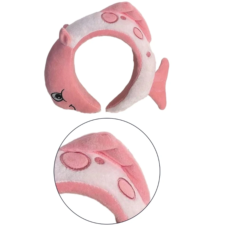 Fish Headbands Halloween Cartoon Hairbands Plush Hair Hoop Headbands Cosplay Party Hair Accessory for Party Dropshipping