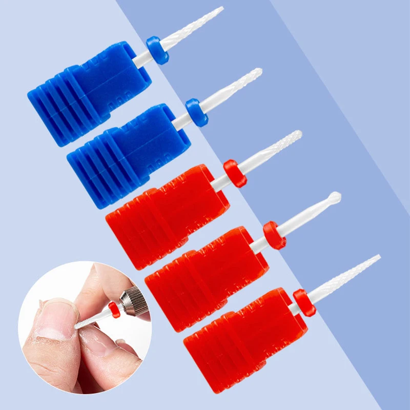 لقمة مثقاب أظافر من التنجستين الخزفي للطلاء والباديكير ، قاطع الطحن ، ملفات الأظافر ، معدات الرسم على الأظافر العازلة ، ملحق ، 1: