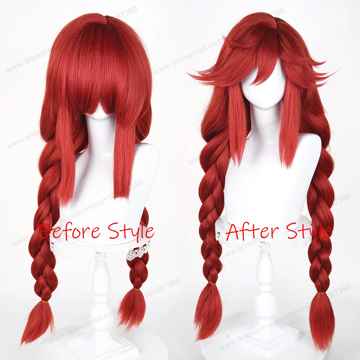Riyo Reaper Li Glaze Cosplay Wig 95cm Long WomenHair  Anime Cosplay Wig Halloween Heat Resistant Puffy Yaki Synthetic Wigs image 3