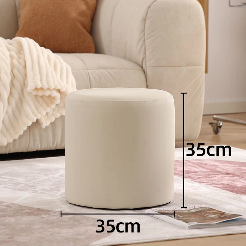 

Wooden Ottomans Living Room Nordic Vanity Stool Modern Low Step Stools Office Decorative Ottoman Pouf Aesthetic Room Furnitures