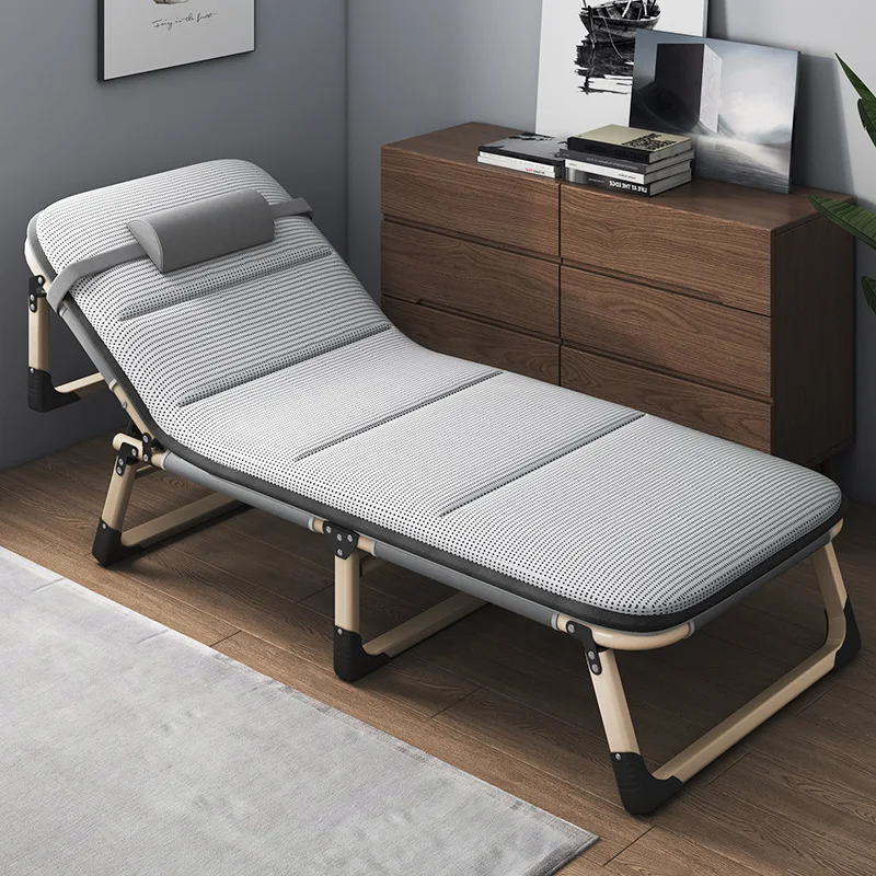 Folding bed single bed siesta siesta bed escort portable multifunctional marching bed office lounge chair