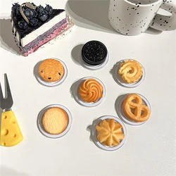 Ins Cartoon 3D Cookies Magnetic Phone Grip For iPhone 16 Pro 15 14 MagSafe Finger Bracket Holder