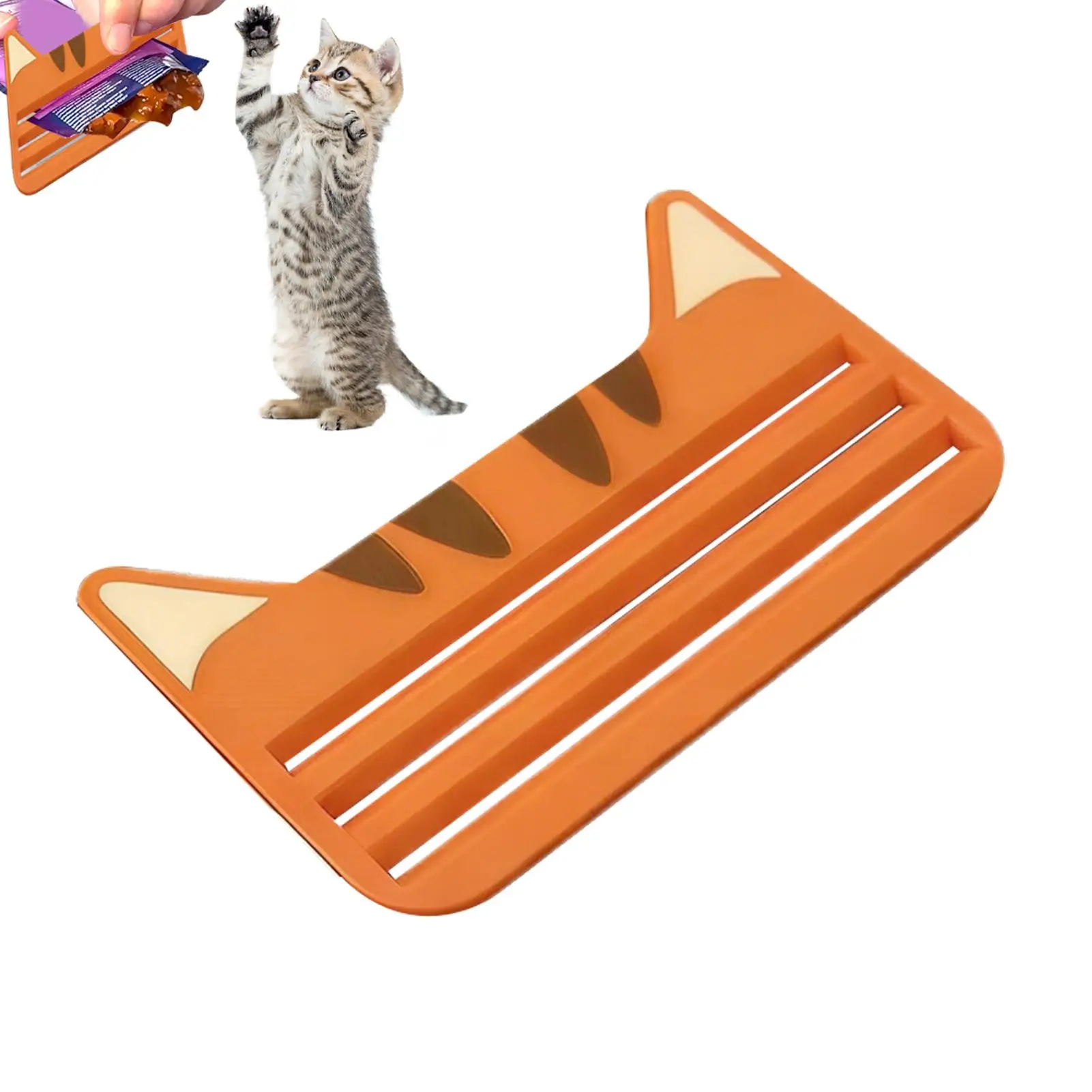 Cat Food Extruder Portable Kitten Treats Extruder Cat Bar Treats Scraper for Kitten Yard Park Walking Home Indoor Outdoor
