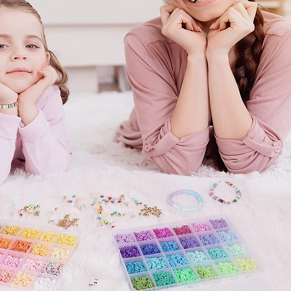 

1 set 48 Colors Bead Set Each DIY Craft Kits Jewelry Making Bracelet Accessories Girls Beads Braids
