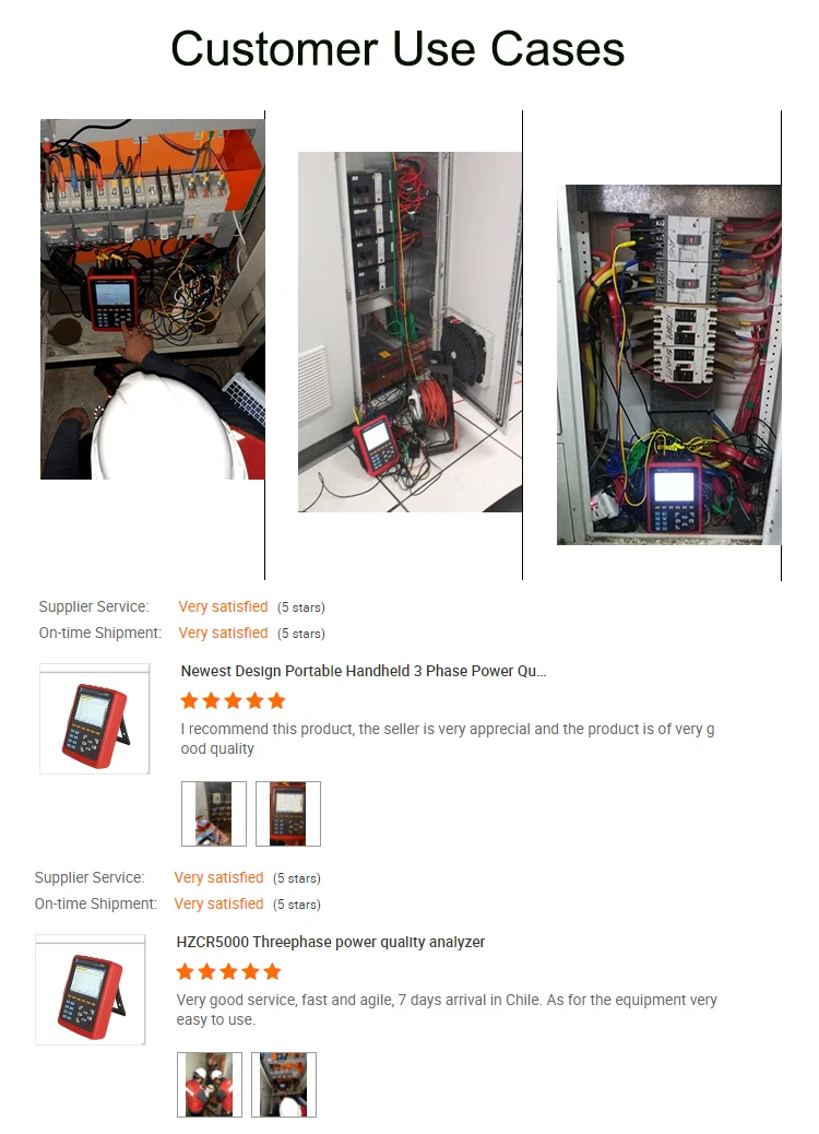 Electrical Portable Digital 3 Phase Energy Meter Power Quality Analyzer