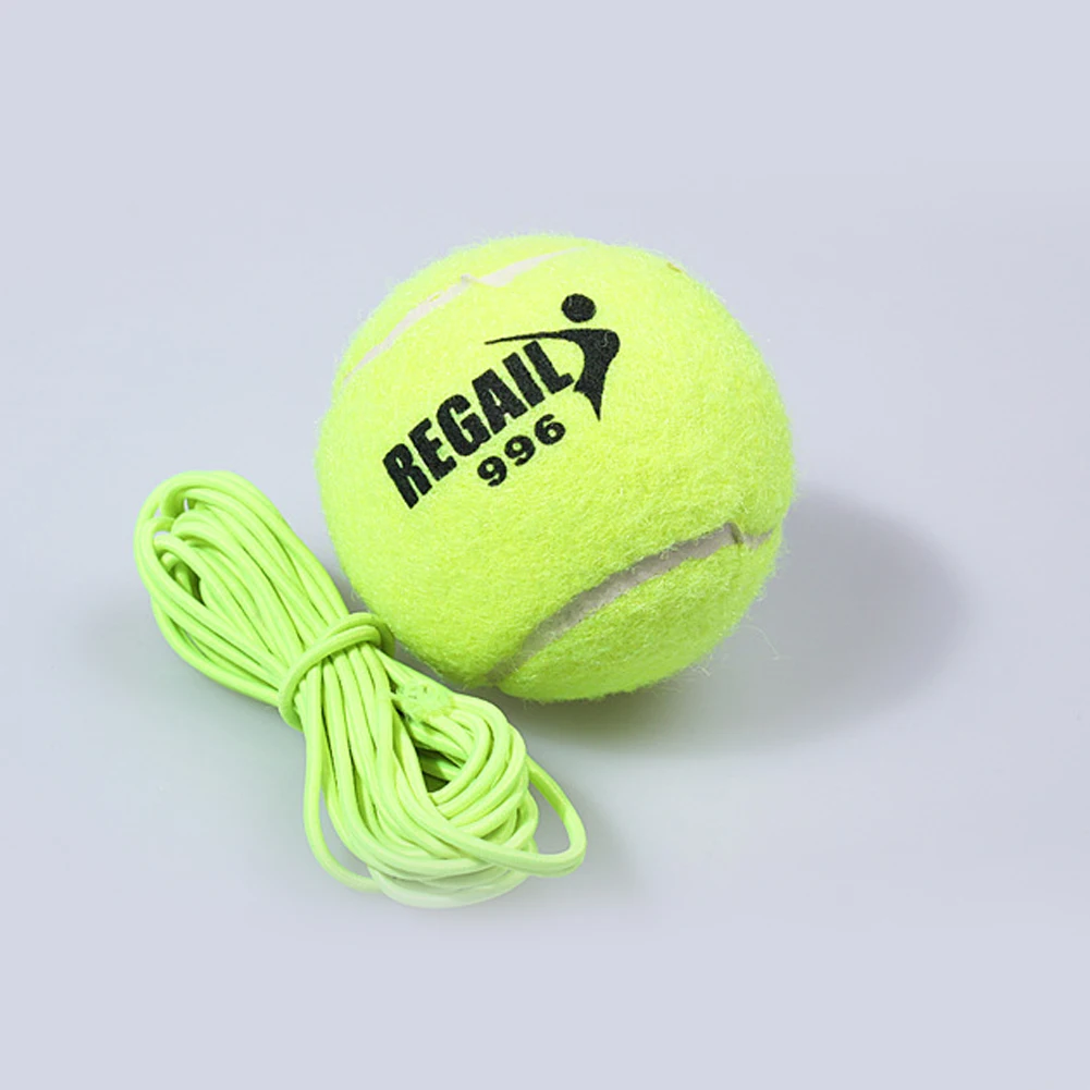 

Tennis Training Device Rubber Bouncy Tennis Ball with Elastic Rope Exercise Trainer