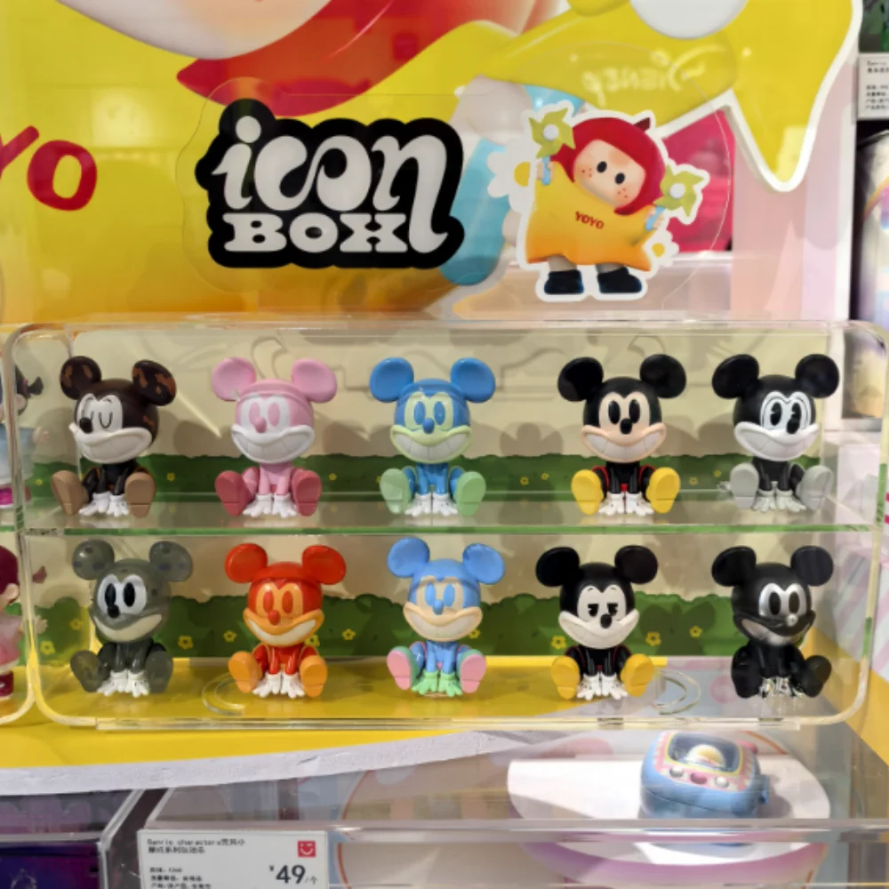 Original Mickey Mouse Laugh Energy Series Blind Box Mickey Anime Figure Mystery Box Ornaments Desk Dec Gifts Toys