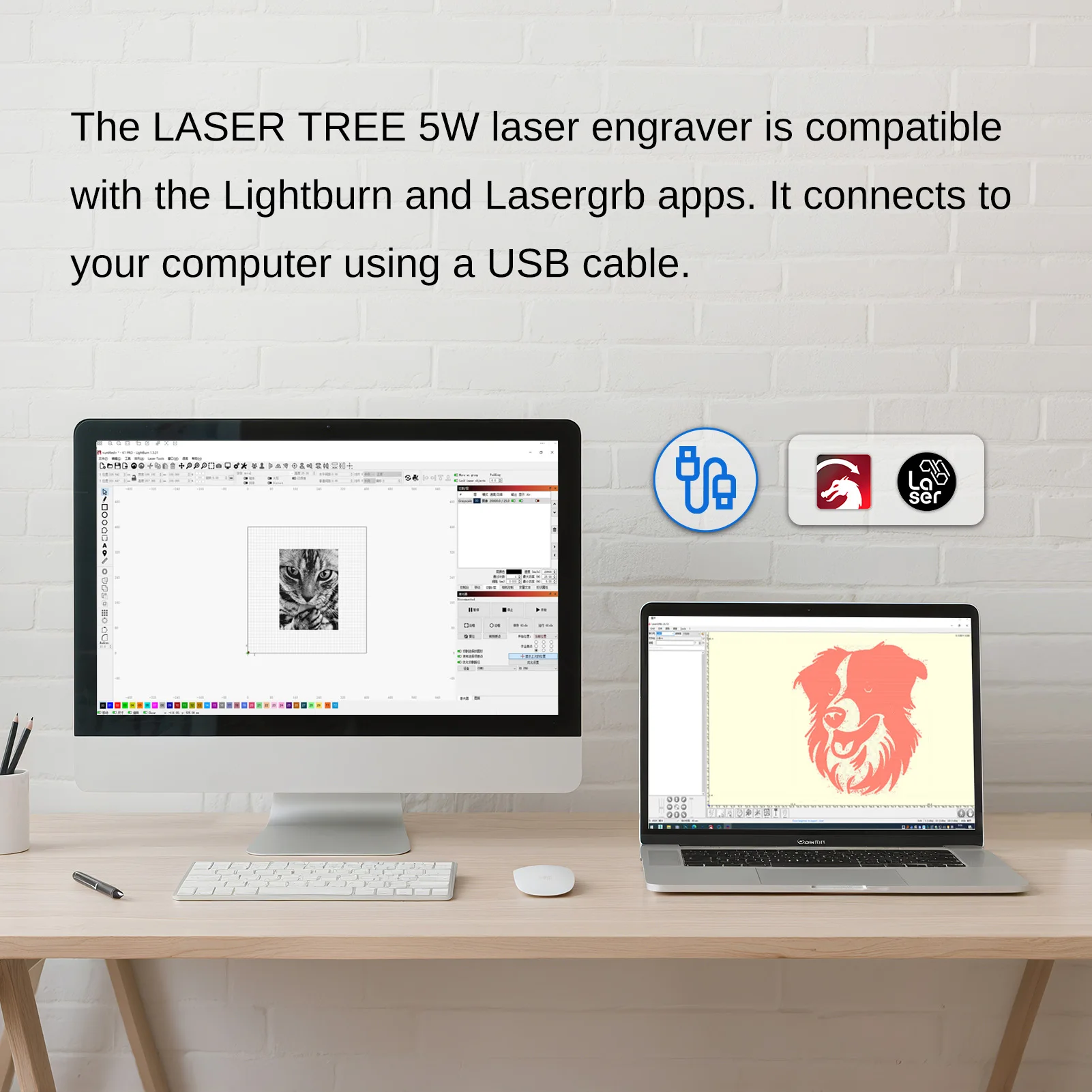 LASER TREE K1 Mini Laser Engraving Machine with 5W 10W Laser Head Laser Engraver Cutter Woodworking TTL Blue Light Laser Module