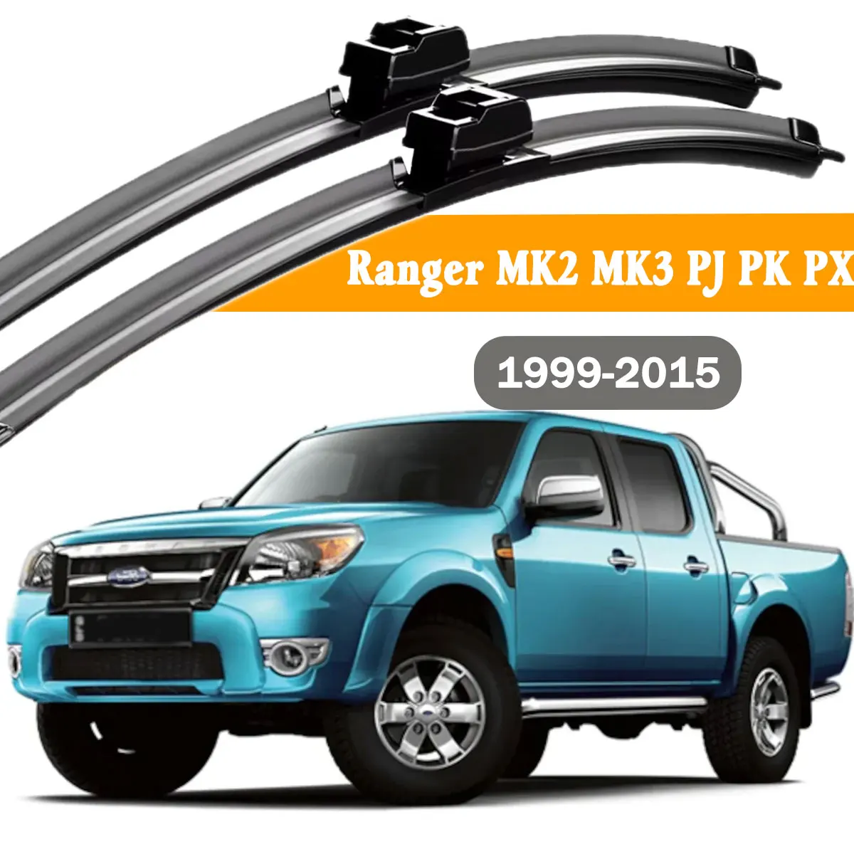 

2 шт. щеток стеклоочистителя для лобового стекла автомобиля Ford Щетки стеклоочистителя для Ford Ranger MK2 MK3 PJ PK PX 1999-2015, аксессуары